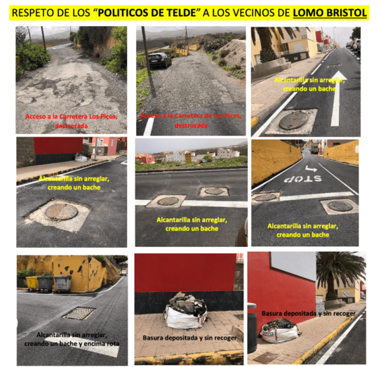 Quejas vecinales de Lomo Bristol/TA.